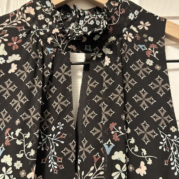 Ted Baker Women 1 4 Jumpsuit Marcila Hazel Halter Neck Wide Leg Black Multi New - Picture 5 of 15